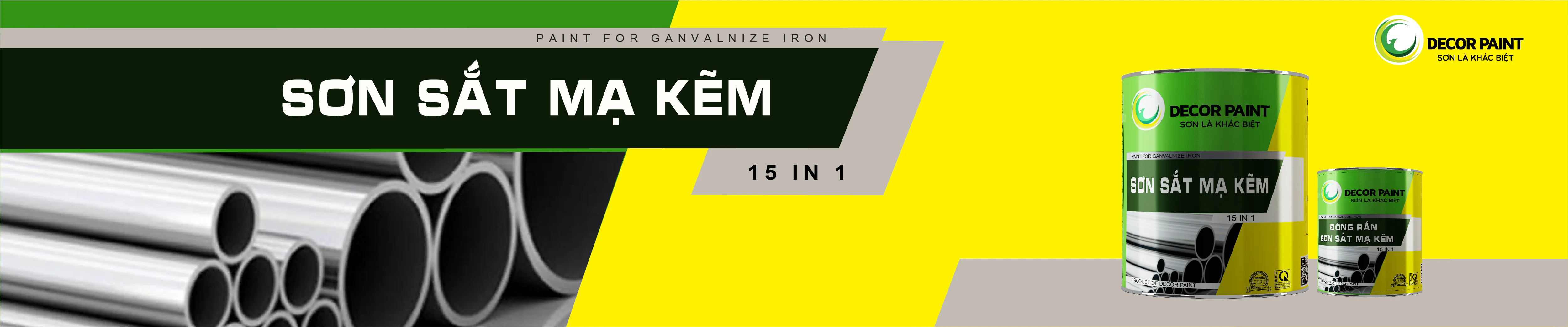 Sơn sắt mạ kẽm, inox — DECOR PAINT