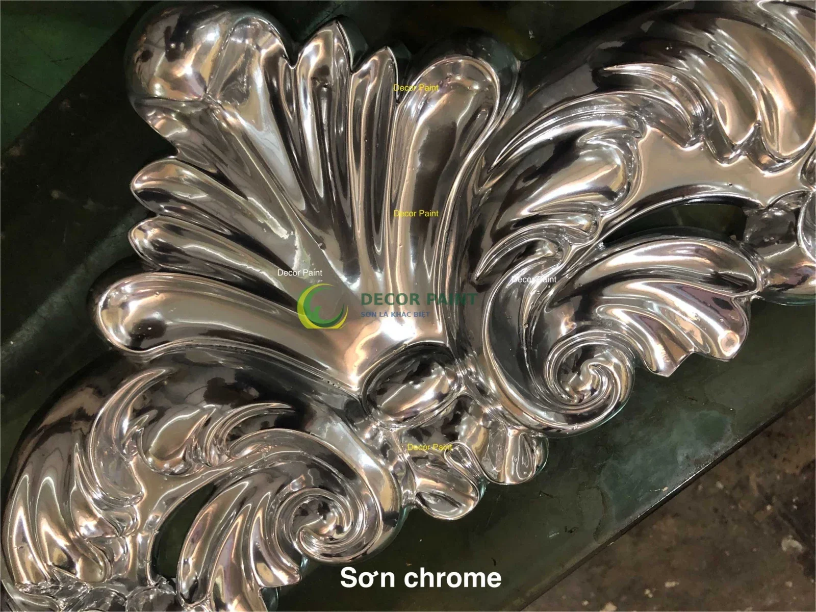 Mẫu sơn thực tế chrome ảnh 1