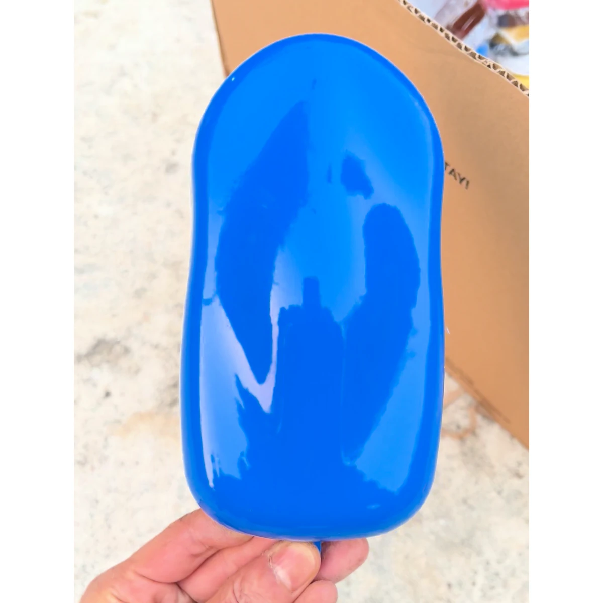 Toàn bộ mẫu sơn xanh dương 008 bóng do chủ sản phẩm xác nhận, khung hình 0,5 giây