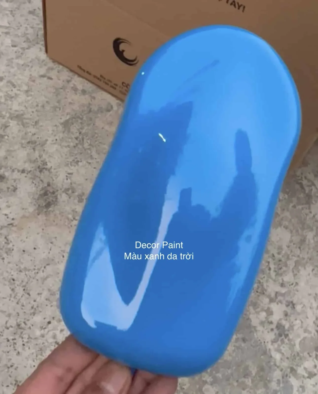 Mẫu sơn thực tế kinh xanh ảnh 1